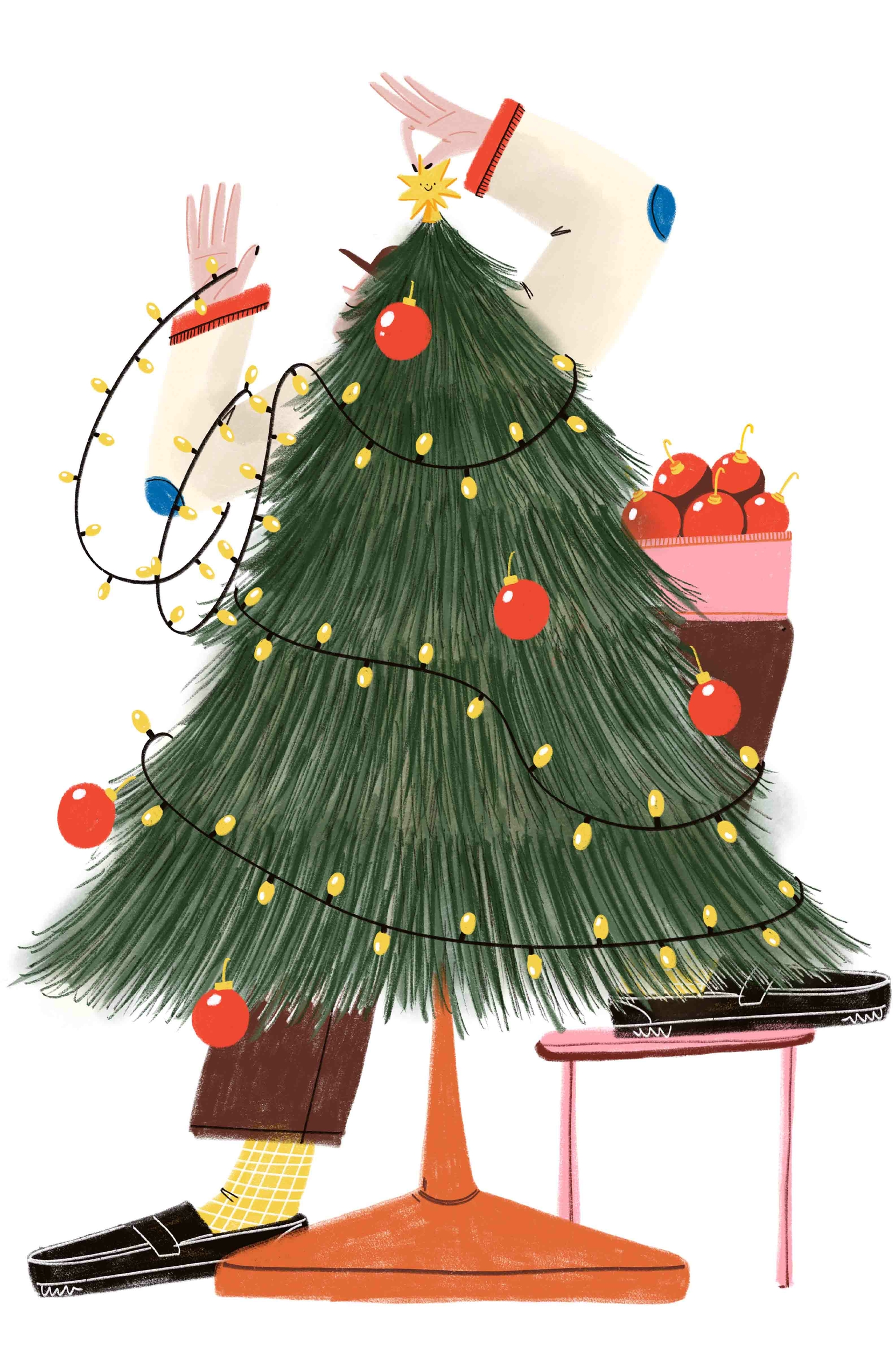 Illustration numérique \'Noel I\', Impression Fine Art - Cel Castellá