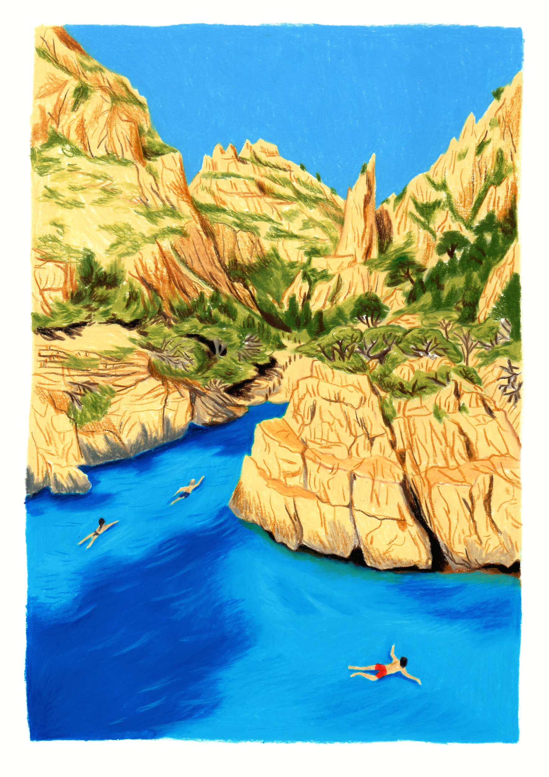 Dessin \'Bat\', Impression Fine Art - Laure Drouglazet