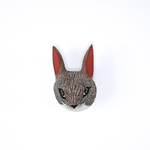 CHA013-Masque-Artisanal-Bois-Chane-Animaux-Lapin-Quorum-2