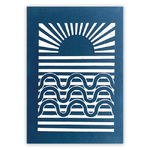 ARA001B Cyanotype Sunset & Waves serie lines Adelaide Aronio Quorum(2)