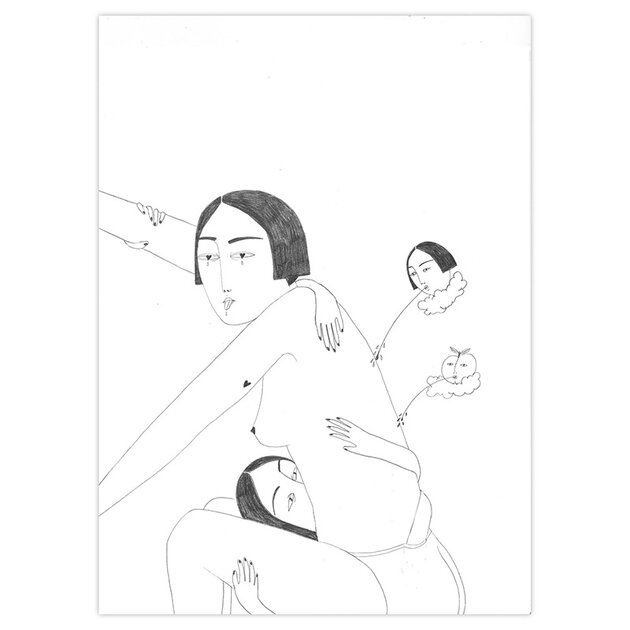 Reproduction-Dessin-Sans-Titre-Hahnemuhle-Irana-Douer-A4-21x29,7-cm-Quorum-DOI009