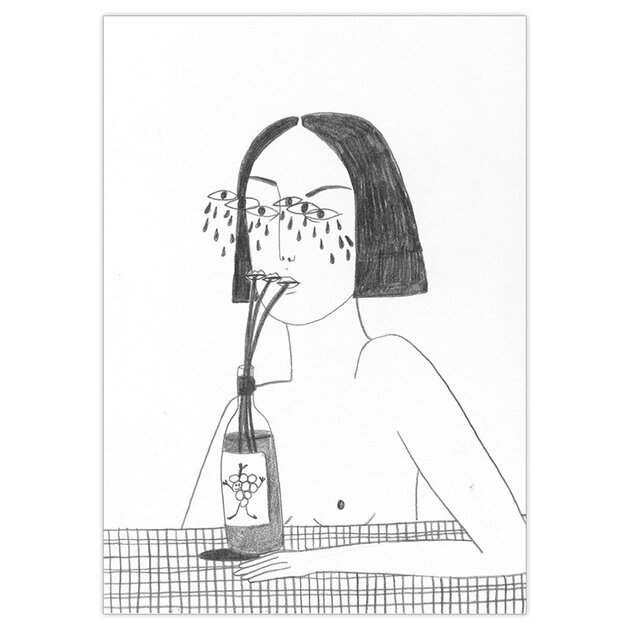 Reproduction-Dessin-Sans-Titre-Hahnemuhle-Irana-Douer-A4-21x29,7-cm-Quorum-DOI010
