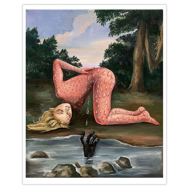 Reproduction-Peinture-Le-Costume-Rose-Serie-Les-Furies-Hahnemuhle-Ornella-Pocetti-Quorum--POO003
