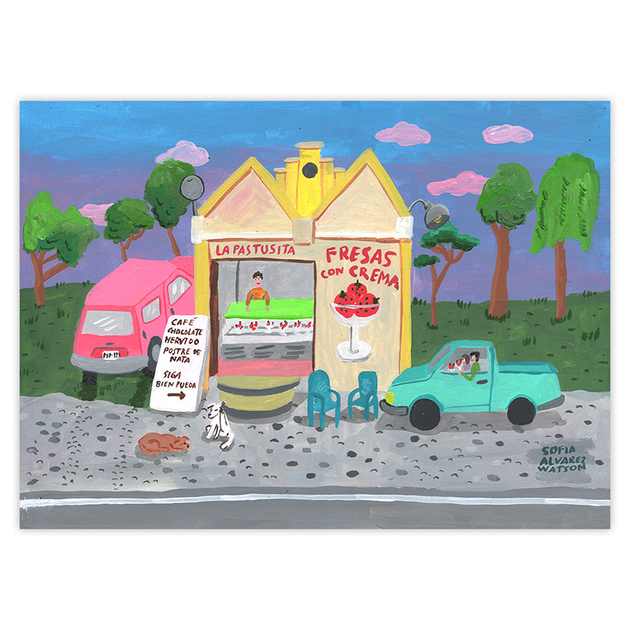 Peinture-La-Pastusita-Sofia-Alvarez-Watson-25x35-cm-Quorum-wat006