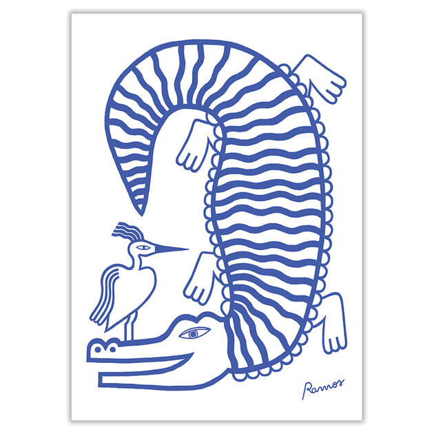 Reproduction-Peinture-Alligator-Hahnemuhle-Agustina-Ramos-Quorum-RAA001