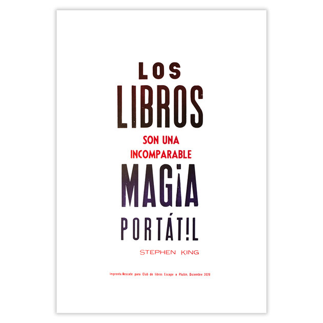 Impression-typograpique-Magia-Portatil-Stephen-King-Imprenta-Rescate-33x48-Quorum-IMR004