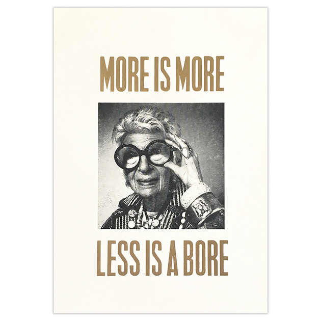 Impression-typograpique-More-is-More-Less-is-a-Bore-Imprenta-Rescate-Quorum-IMR016