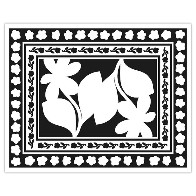 Peinture-fleur-noir-et-blanc-Hahnemuhle-Nicolas-de-Caro-Quorum-DEN006