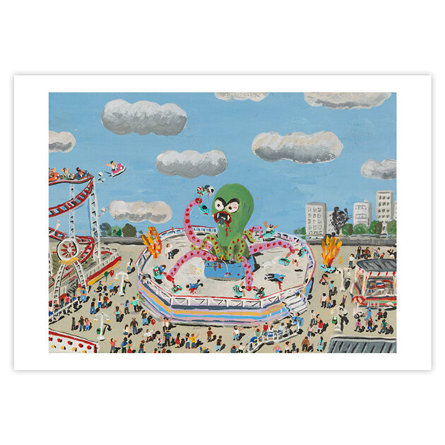 Reproduction-Peinture-Amused-to-Death-Hahnemuhle-Javier-Velasco-Quorum-VEJ001