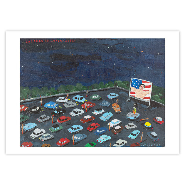 Reproduction-Peinture-Sabados-Super-Accion-Hahnemuhle-Javier-Velasco-Quorum-VEJ005