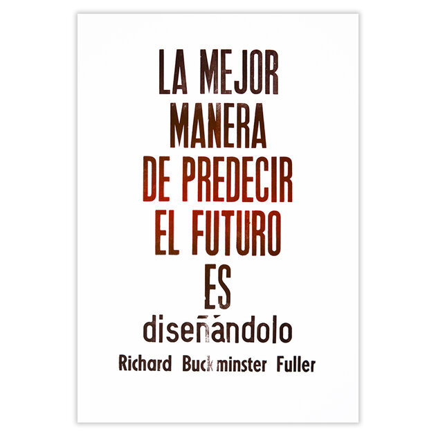 Impression-typograpique-Mejor-Manera-Richard-Buckminster-Imprenta-Rescate-Quorum-IMR012