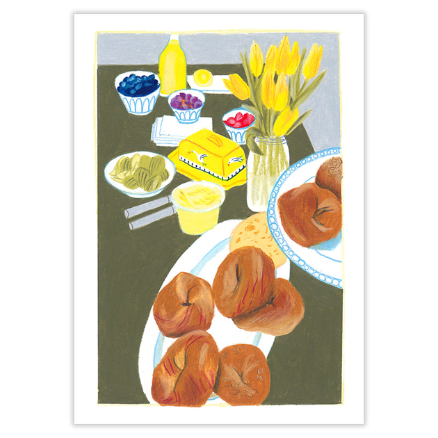 DRL013-Reproduction-Dessin-Breakfast-Hahnemuhle-Laure-Drouglazet-A4-Quorum
