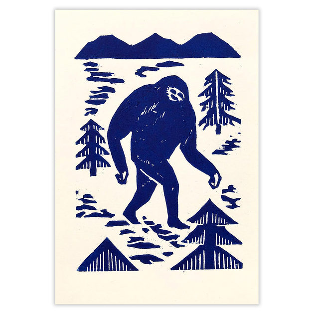 FDE043-Gravure-Creatures-Fantastiques-Yeti-Fabrica-de-Estampas
