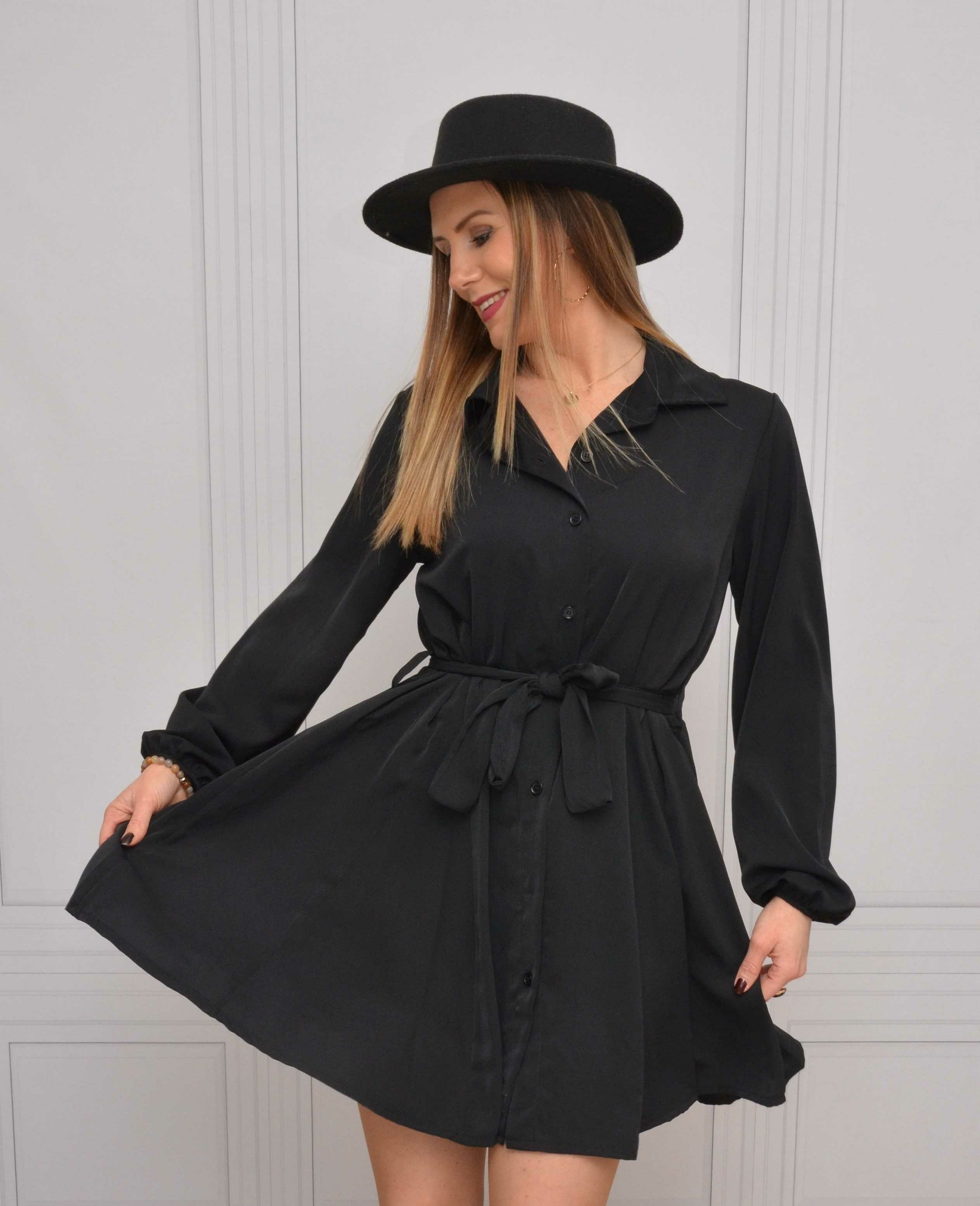 robe courte lise noire3