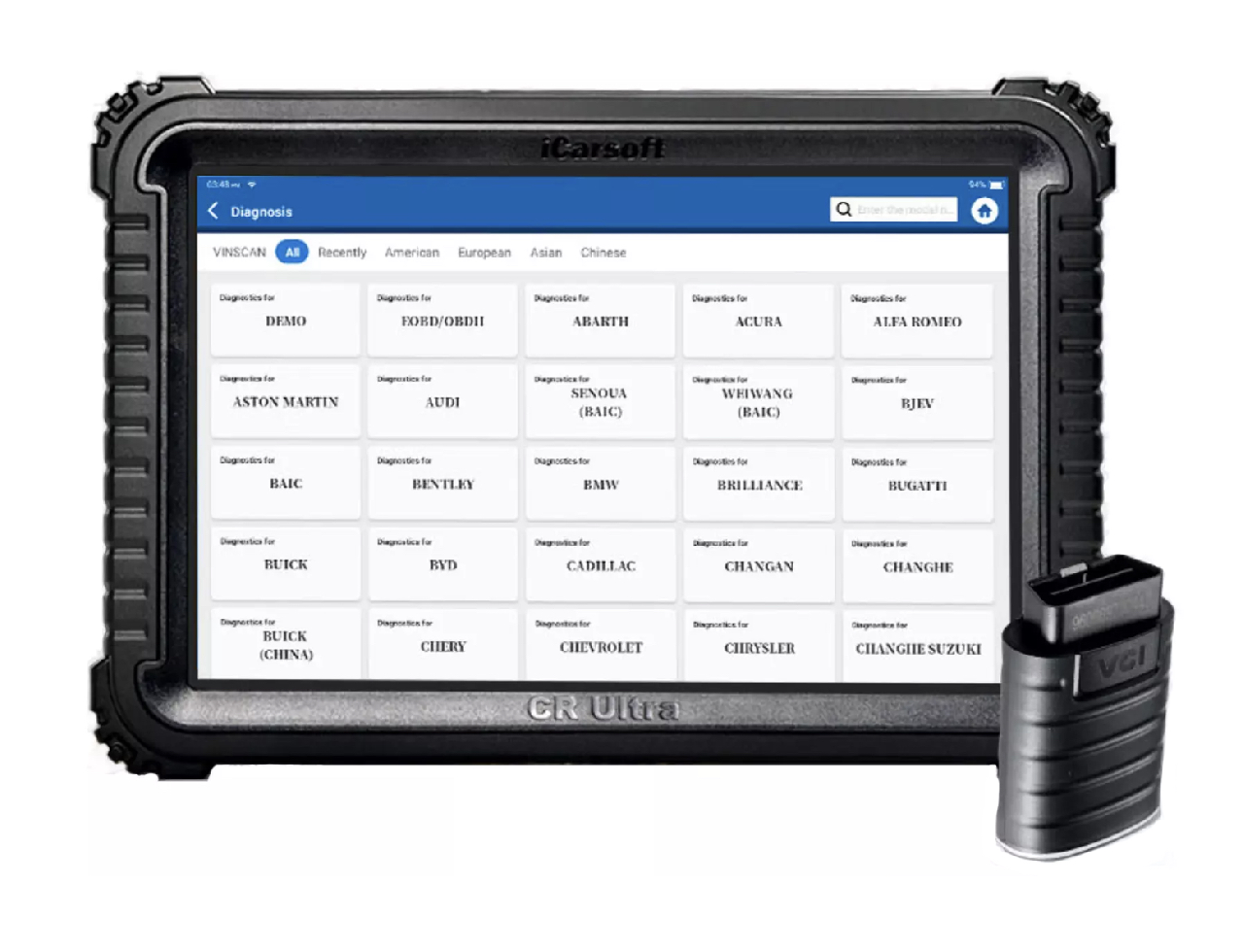 iCarsoft CR Ultra - Tableta de diagnóstico profesional multimarca - iCarsoft Espana - 001