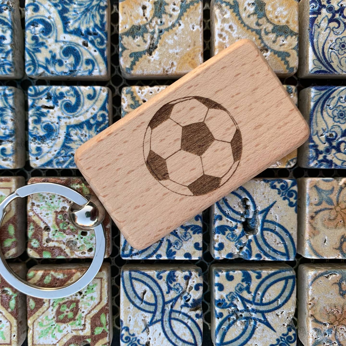 Porte-clés en bois personnalisé