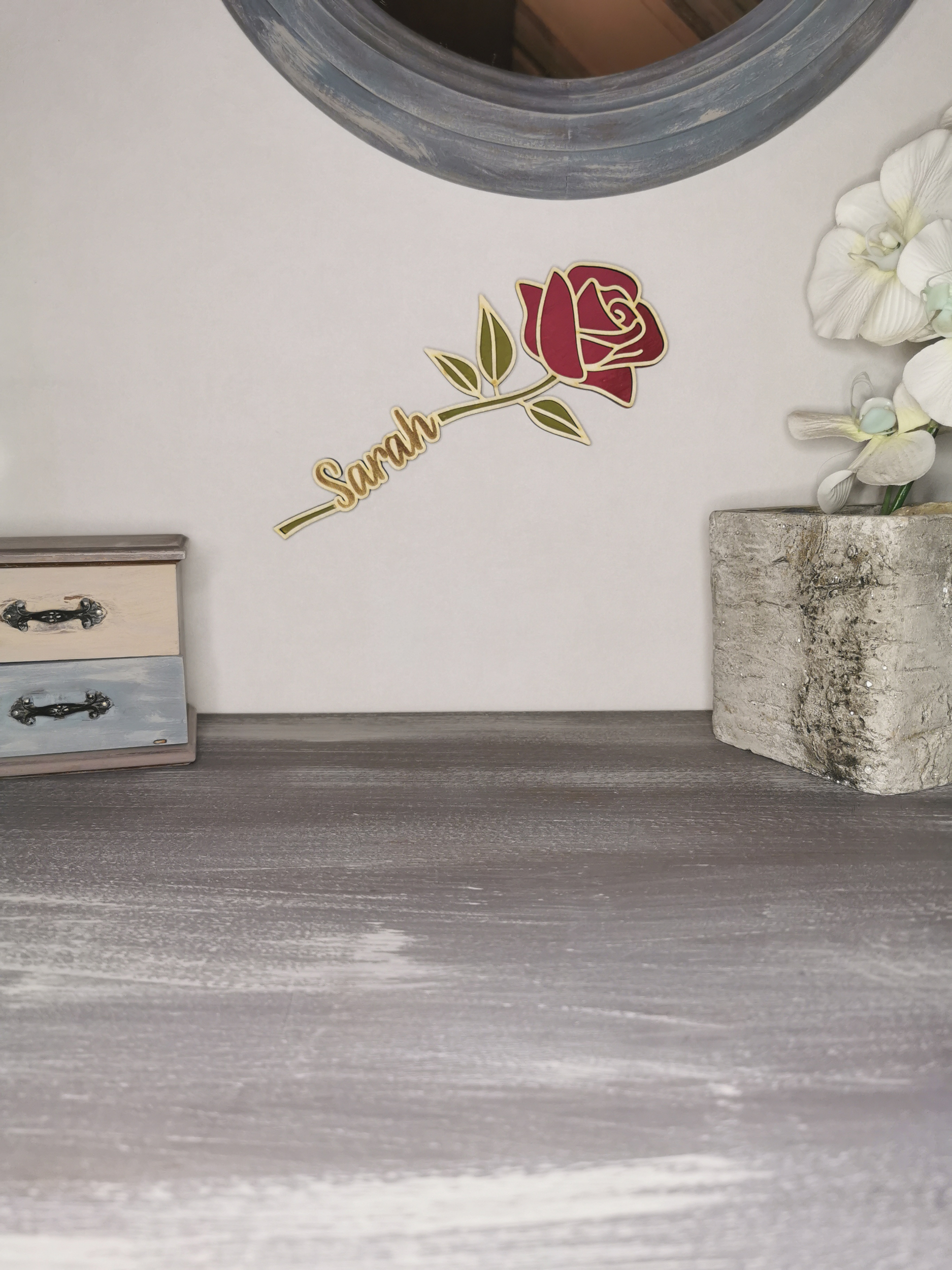 Rose éternelle personnalisée, vue 3