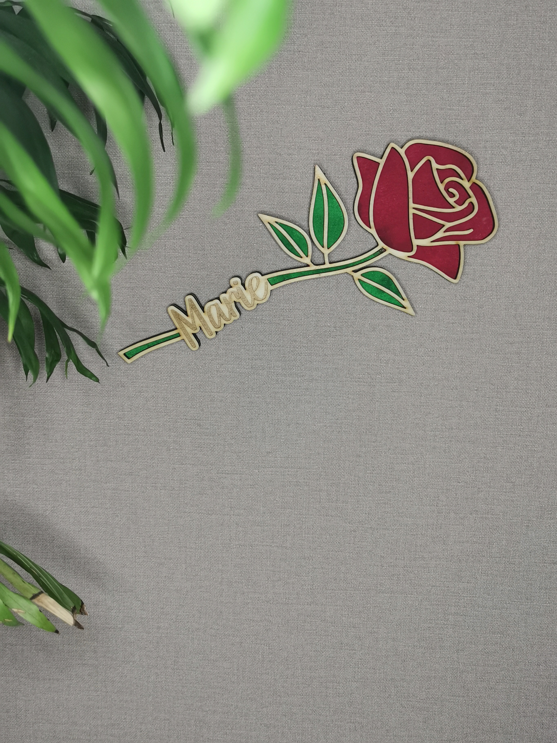 Rose éternelle personnalisée, vue 2