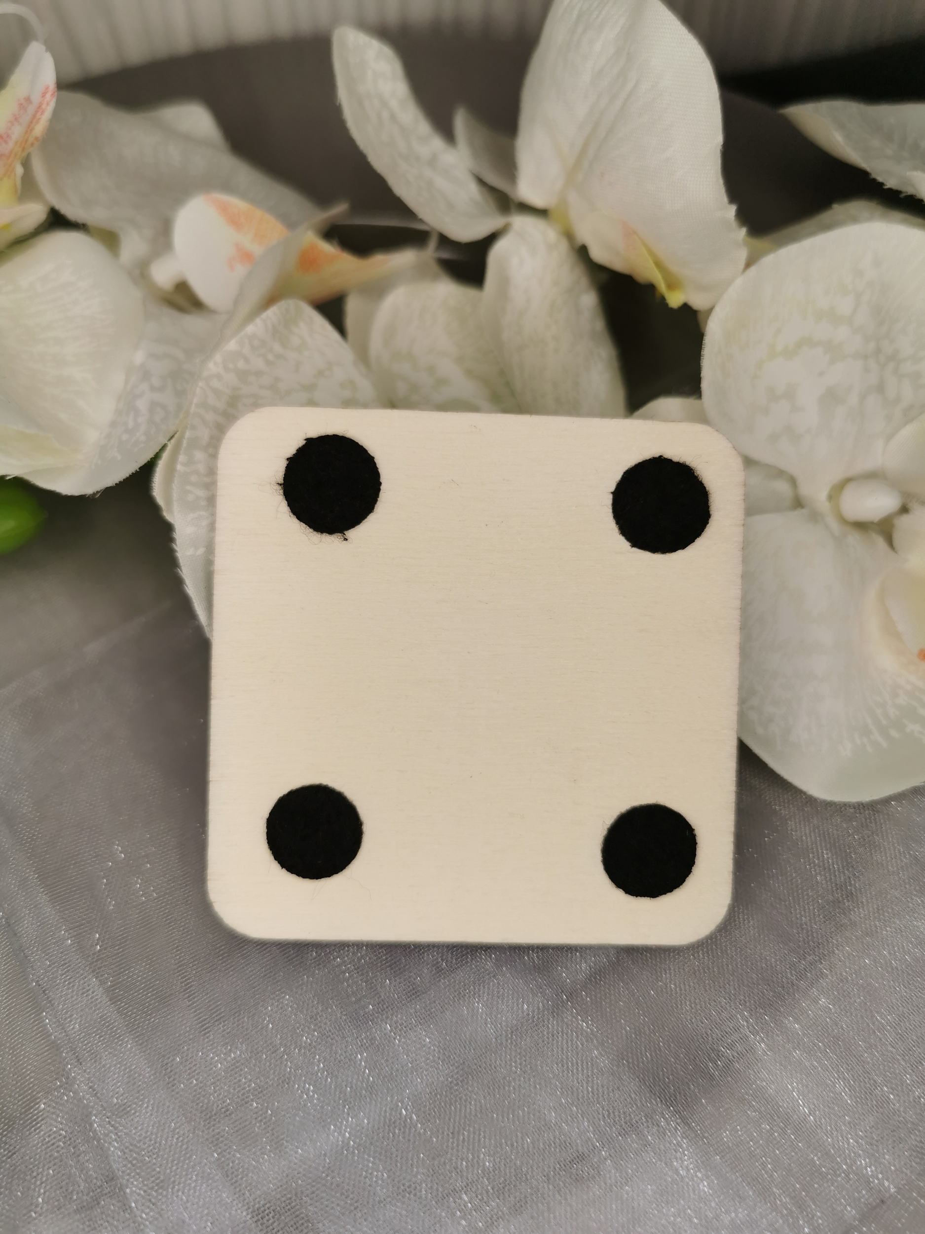 Sous-verres en bois personnalisés pour faveurs de mariage, vue 4