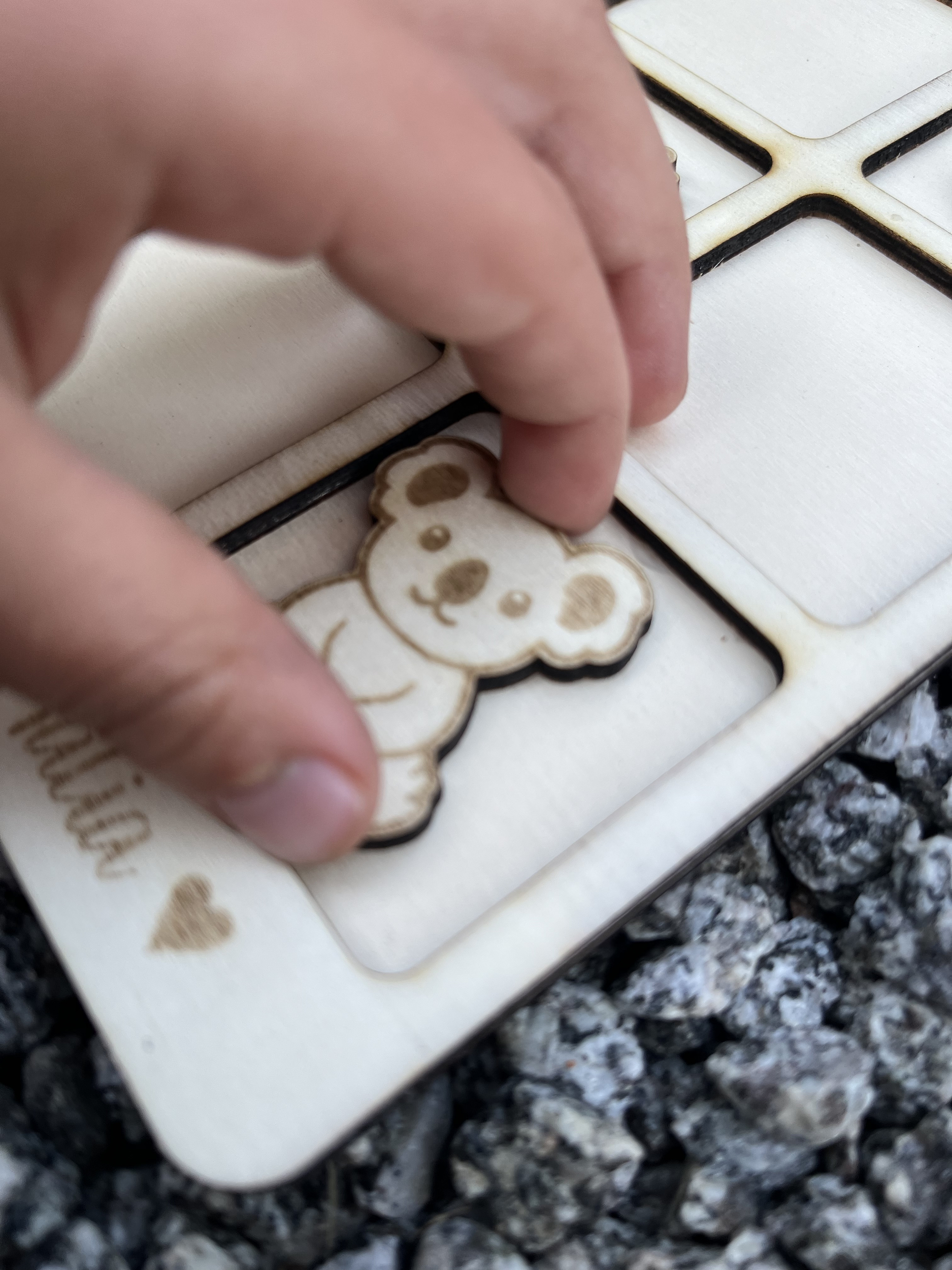 Jeu de morpion Tic Tac Toe personnalisé pour enfant, vue 4