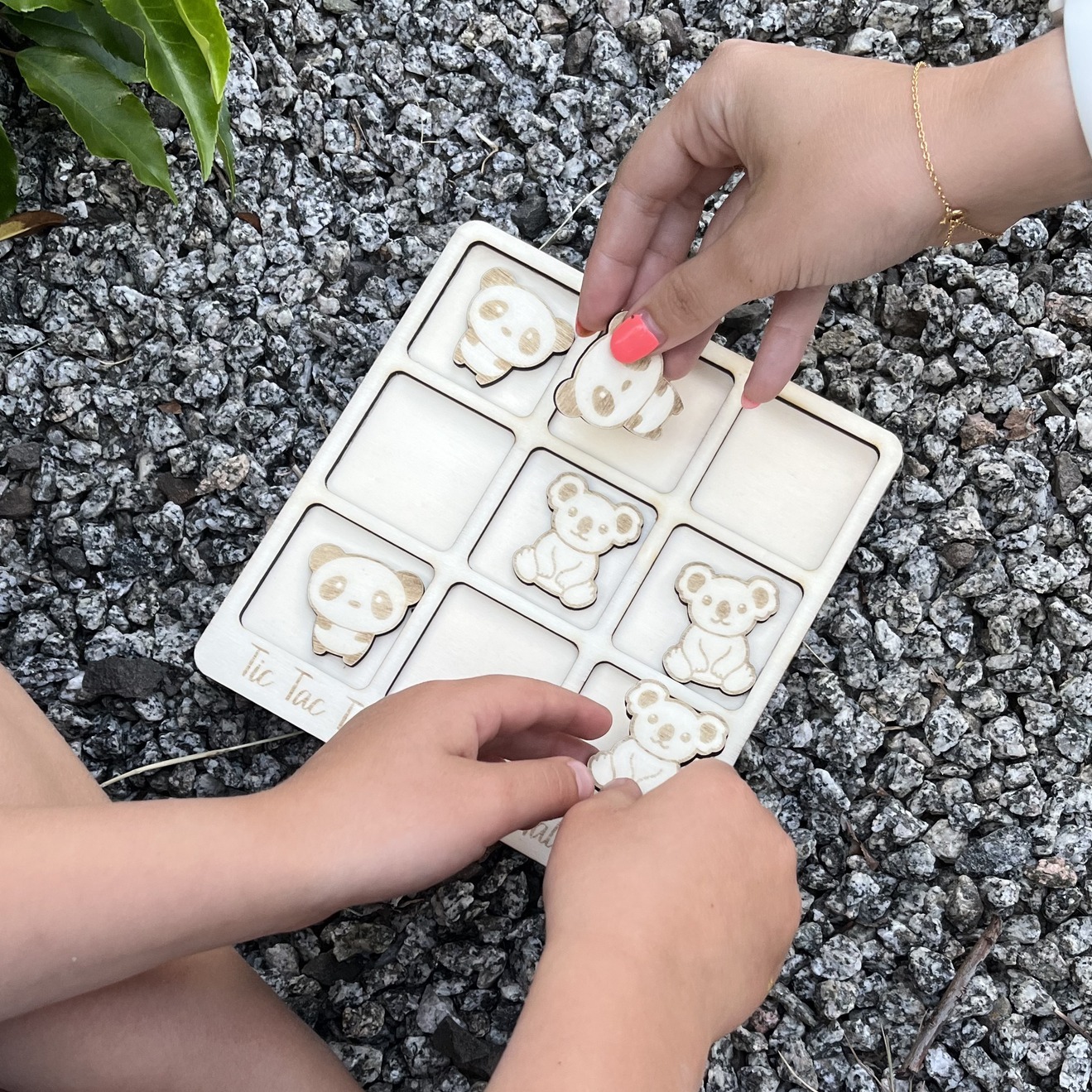 Jeu de morpion Tic Tac Toe personnalisé pour enfant, vue 2