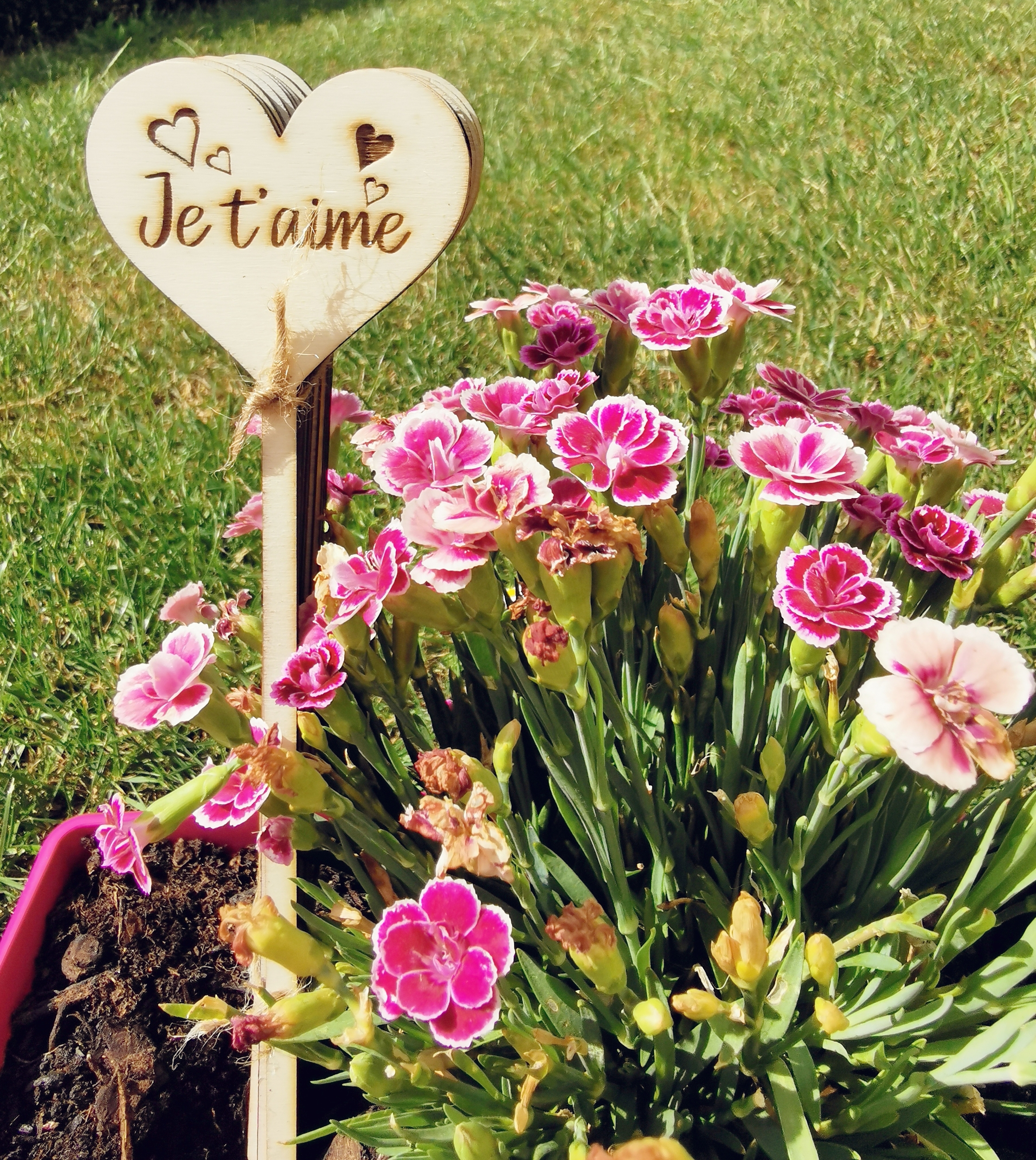 Pic décoratif en bois pour bouquet de fleurs, vue 8