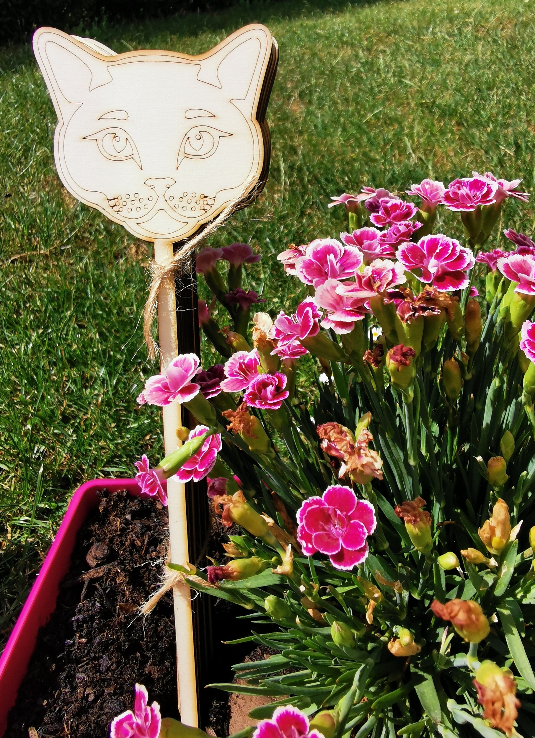 Pic décoratif en bois pour bouquet de fleurs, vue 7