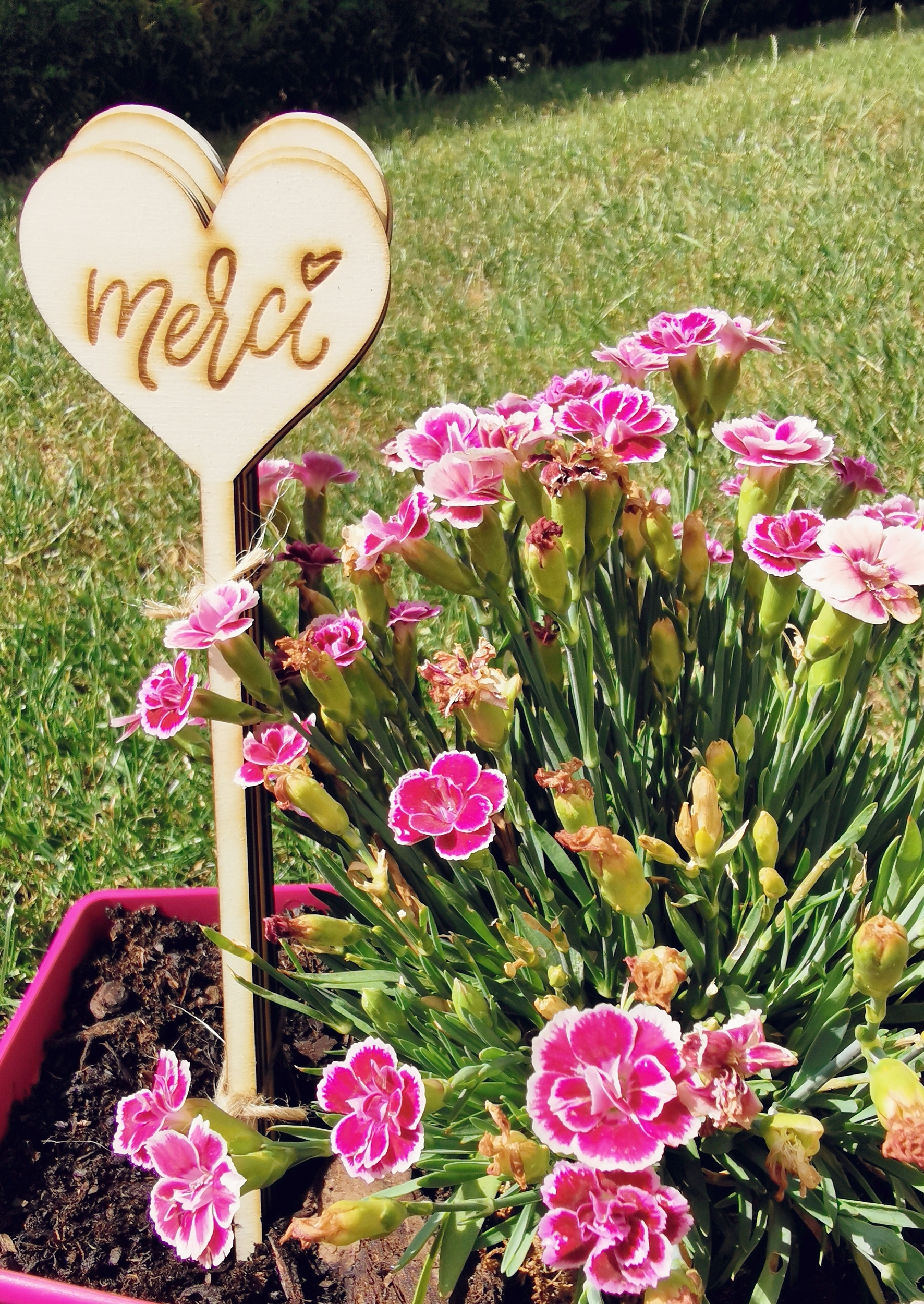 Pic décoratif en bois pour bouquet de fleurs, vue 6