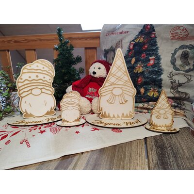Gnomes de Noël en bois