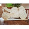 Ensemble de décoration de table personnalisable pour baptême, thème moto, vue 2