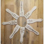 Spatule à raclette personnalisée en bois gravée au laser