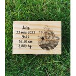 Boîte à souvenirs en bois personnalisée, vue 2