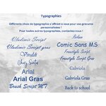 Prénom en bois personnalisé avec contour, vue 3