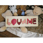 Puzzle en bois personnalisable avec prénom, vue 3