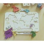 Puzzle en bois personnalisable pour enfant, vue 2