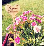 Pic décoratif en bois pour bouquet de fleurs, vue 3