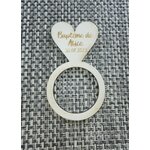 Rond de serviette personnalisé pour baptême, vue 2