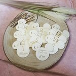Cartes étapes en bois, thème ourson, pour les photos des mois de bébé, vue 3