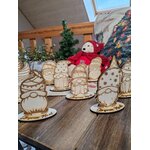 Gnomes de Noël en bois, vue 3