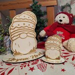 Gnomes de Noël en bois, vue 4