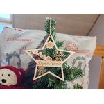 Sapin miniature en bois avec boule de Noël personnalisée, vue 6