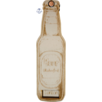 Faire-part de demande de parrain ou marraine en bois, thème bière, vue 4