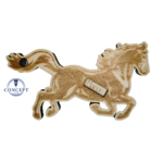 Faire-part de demande de parrain ou marraine en bois, thème cheval, vue 3