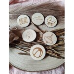 Étiquettes Montessori en bois pour le rangement des jouets, vue 5