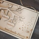La Branche de Vie en bois personnalisable avec prénoms, vue 4