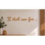 Décoration murale en bois « Il était une fois » personnalisée avec prénom, vue 3