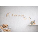 Décoration murale en bois « Il était une fois » personnalisée avec prénom