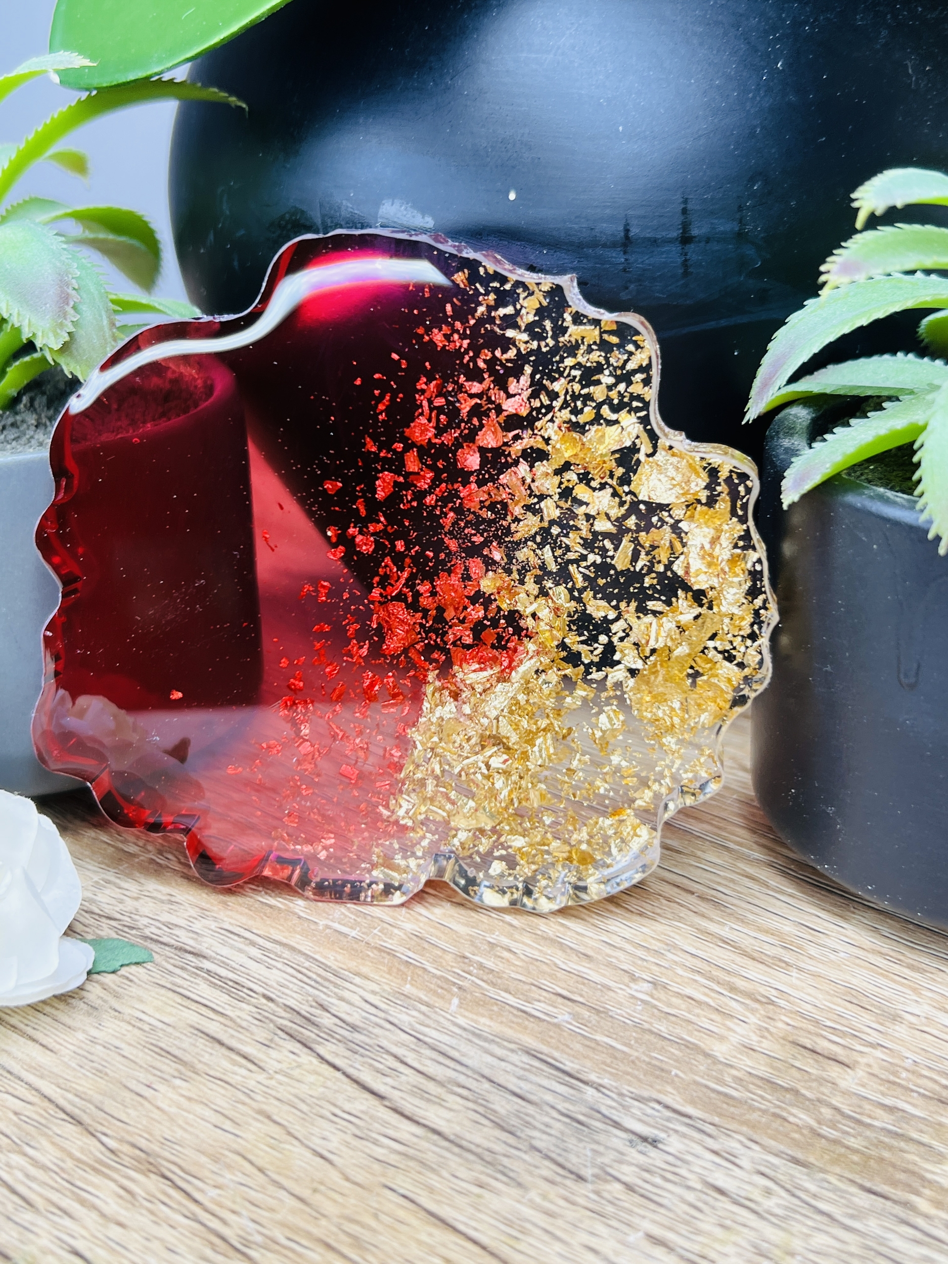 Dessous de verre -Rubis