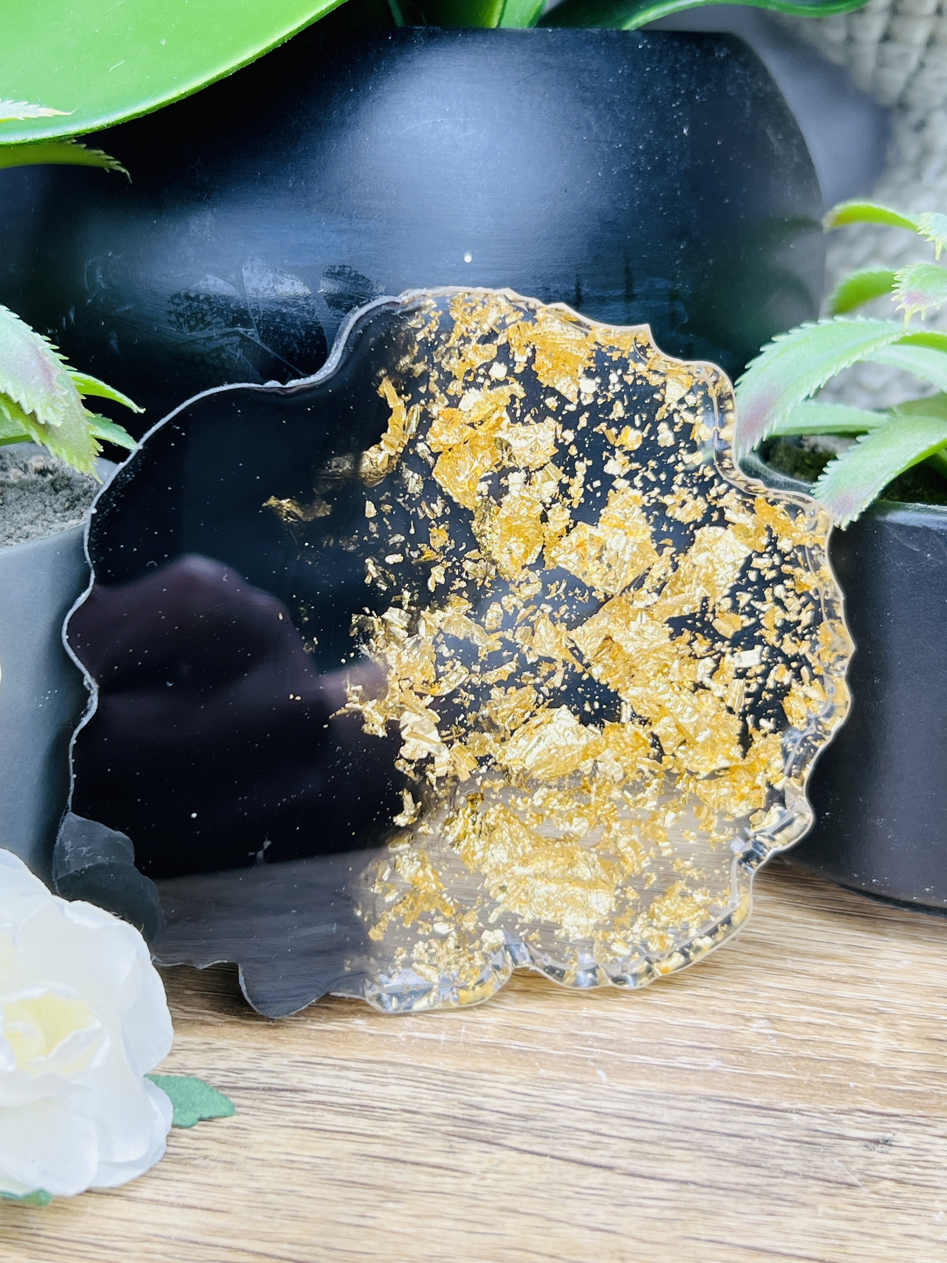 Dessous de Verre - Golden Black