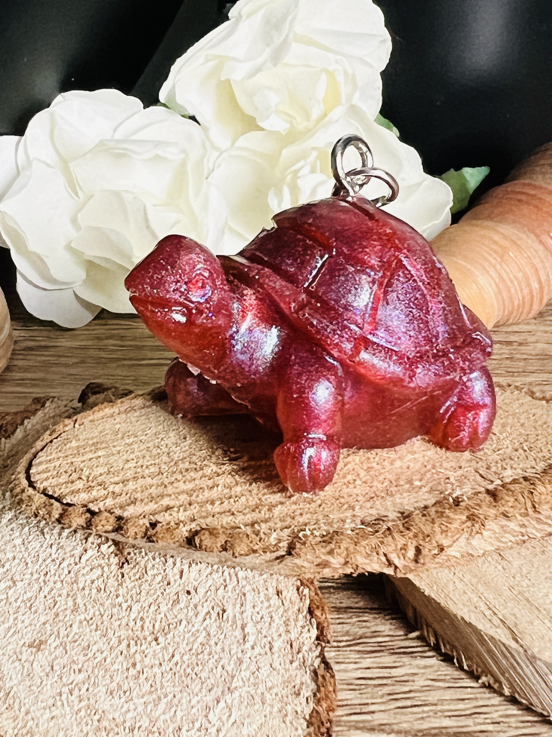 Porte Clés Tortue - Red Holo